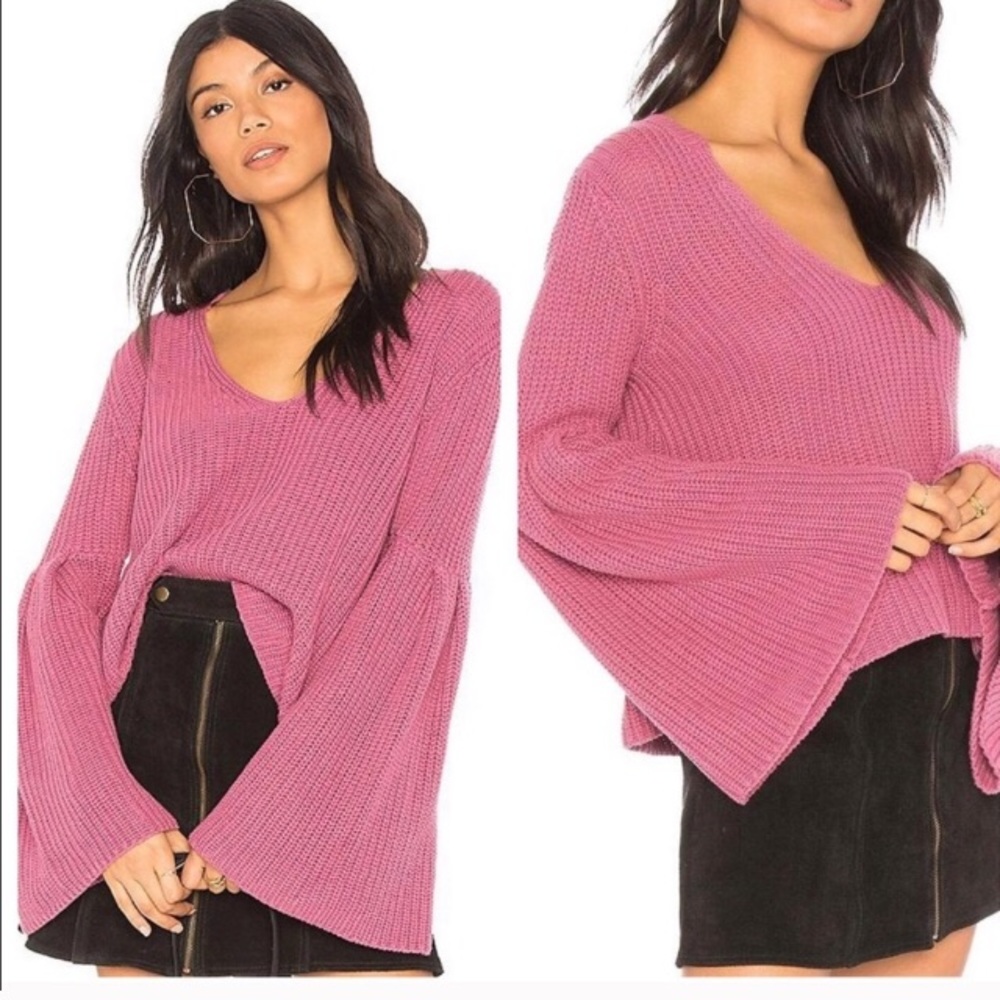 Free People Bell Sleeve Sweater